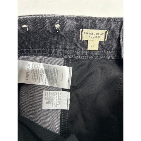 Madewell Tapered Trouser Jeans in Black NWOT. Size 28 - Picture 8 of 10